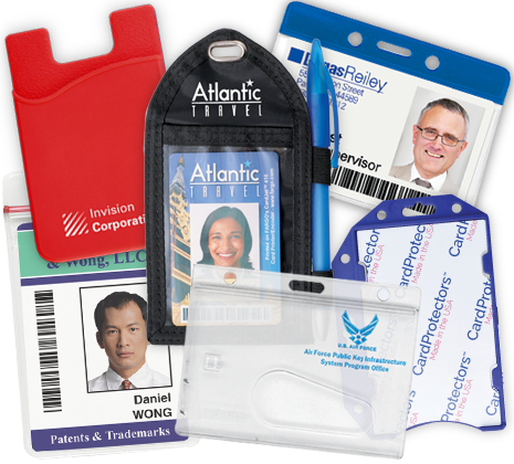 SimpleLife ID Card Pass Badge Holder Plastic ID Badge Holder Accessories Card Bus Card Case Office Organizer Supplies 