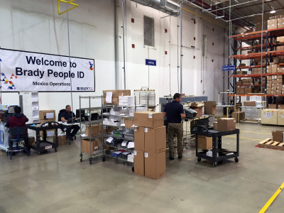 Brady People ID's warehouse in Tijuana