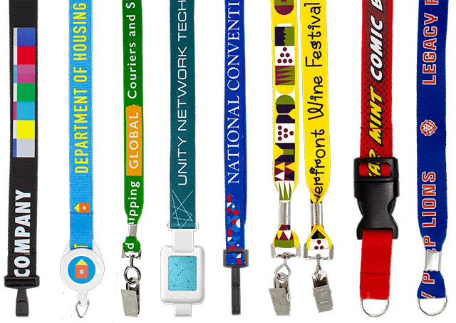 TrueColor Lanyards options laid out